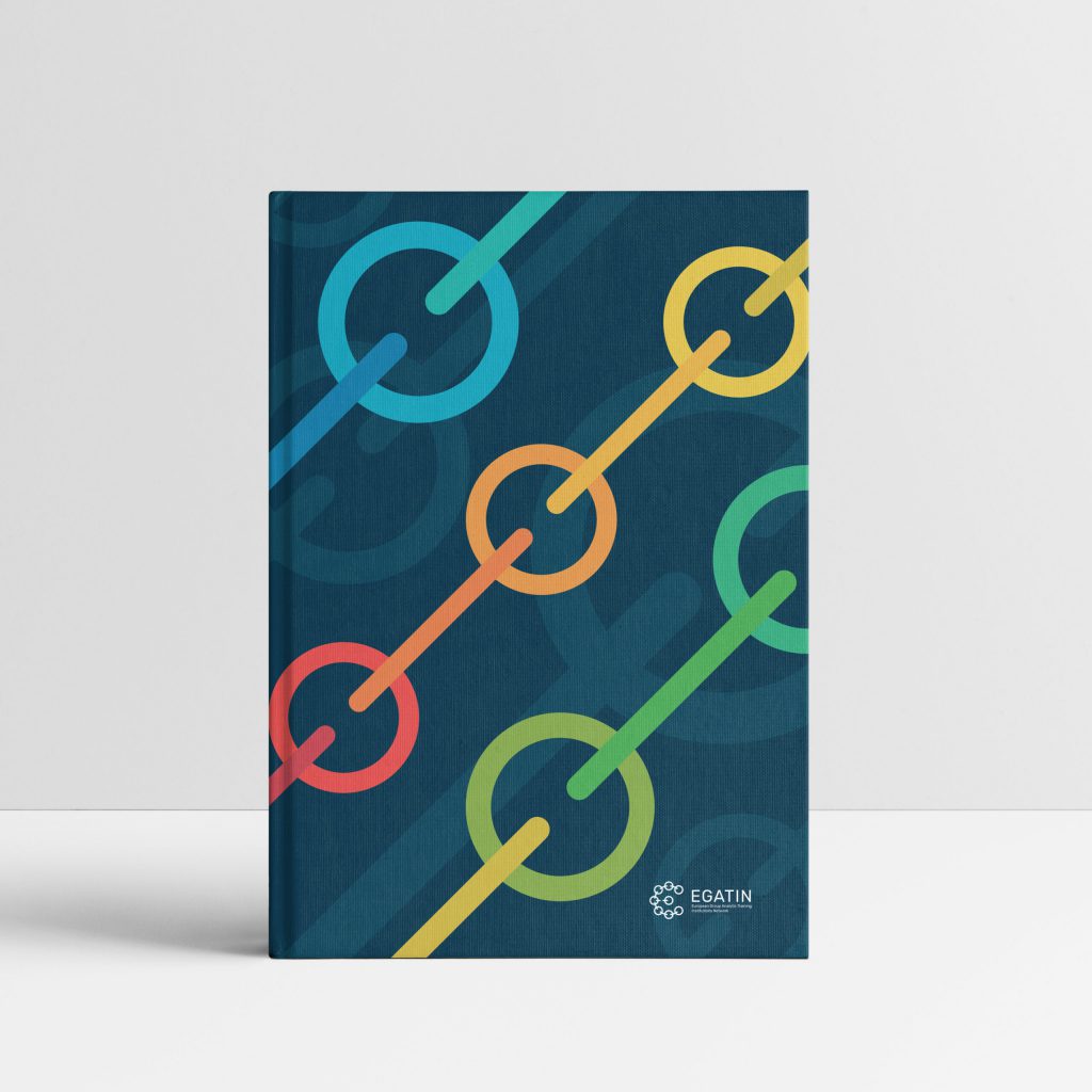 book cover design for egatin visual identity redesign